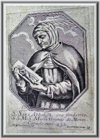 logo Santa Sara, abadesa